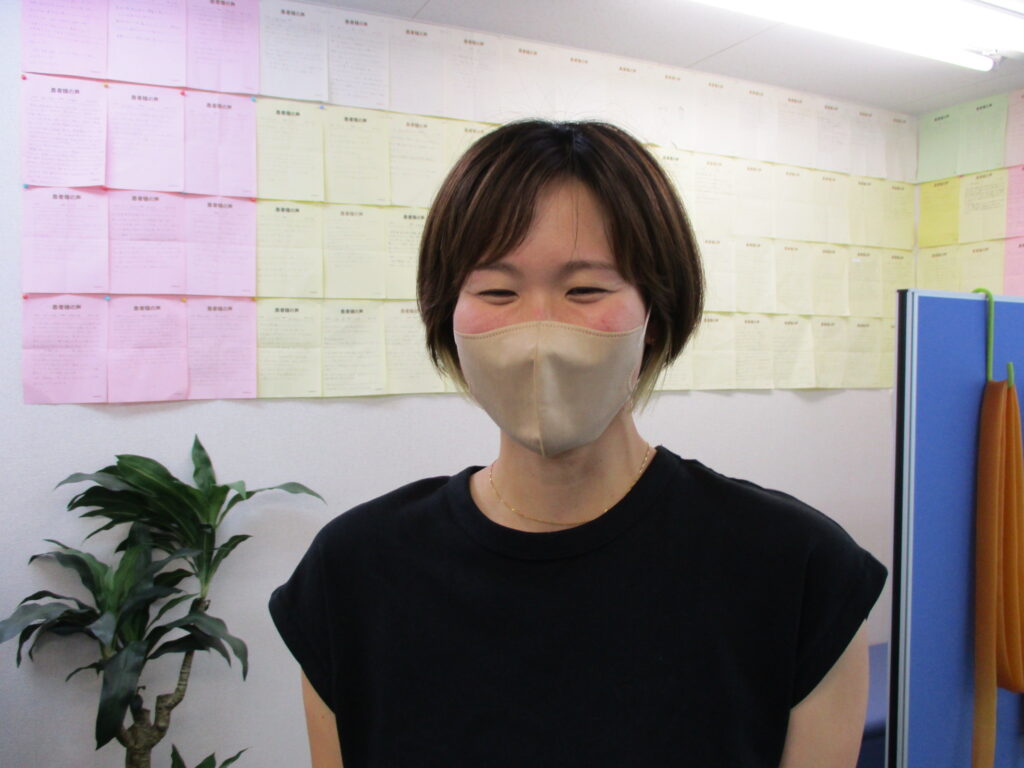 痛みや姿勢が改善されていくのが嬉しかったです。